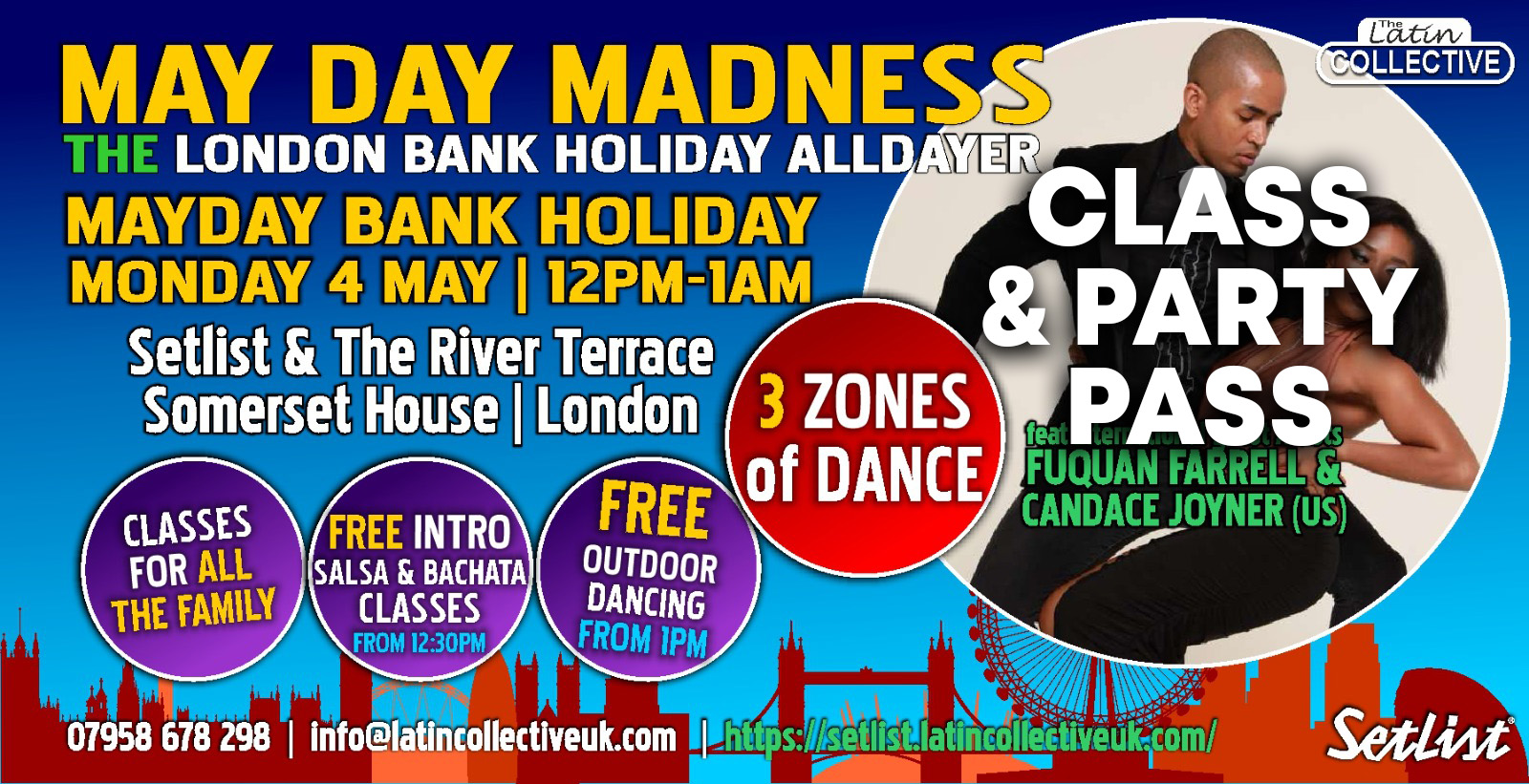 MAY DAY MADNESS - 4th May 2026 - Evening Class &amp; Party Pass